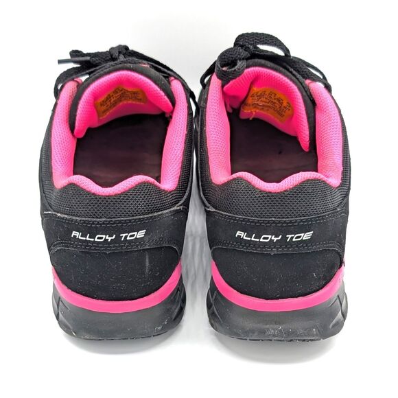 Sketchers Womens Work Synergy Black Pink Sandlot Alloy Toe Safety Shoe Size 9.5 - Picture 4 of 7
